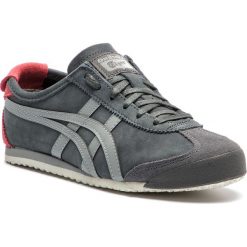Sneakersy ASICS - ONITSUKA TIGER Mexico 66 1183A148 Dark Grey/Stone Grey 020. Szare półbuty damskie Asics, bez wzorów, ze skóry, eleganckie, bez obcasa, na płaskiej podeszwie, bez zapięcia. W wyprzedaży za 289,00 zł.