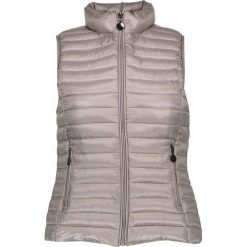 Kamizelka w kolorze beżowym. Brązowe kamizelki damskie marki Cashmere & Jackets, s, bez wzorów, bez kaptura. W wyprzedaży za 162,95 zł.