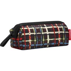 Kosmetyczka z kolorowym wzorem - 19 x 10 x 8,5 cm. Czarne kosmetyczki męskie marki Reisenthel, w kolorowe wzory, z tkaniny. W wyprzedaży za 25,95 zł.