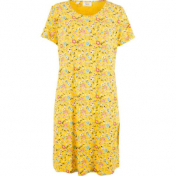 Sukienka shirtowa w kwiaty bonprix żółty kukurydziany w kwiaty. Żółte sukienki marki bonprix, w kwiaty. Za 74,99 zł.