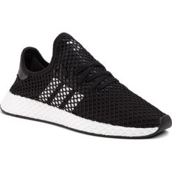 Buty adidas - Deerupt Runner BD7890 Cblack/Ftwwht/Cblack. Czarne buty sportowe męskie Adidas, na co dzień, bez wzorów, z tworzywa sztucznego, eleganckie, bez zapięcia. Za 399,00 zł.