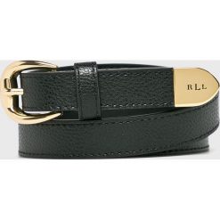 Lauren Ralph Lauren - Pasek skórzany. Czarne paski damskie Lauren Ralph Lauren, w paski, ze skóry. W wyprzedaży za 159,90 zł.