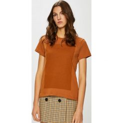 Tally Weijl - Top. Pomarańczowe topy damskie marki TALLY WEIJL, s, z bawełny, z okrągłym kołnierzem. W wyprzedaży za 27,90 zł.