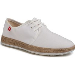 Tenisówki BIG STAR - FF276043 White. Białe półbuty damskie BIG STAR, bez wzorów, z gumy, bez zapięcia. W wyprzedaży za 99,00 zł.