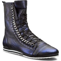 Botki damskie lity: Botki ROBERTO - 454 Granat