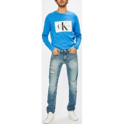 Calvin Klein Jeans - Jeansy. Niebieskie jeansy męskie Calvin Klein Jeans, bez wzorów. W wyprzedaży za 429,90 zł.