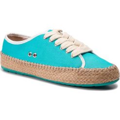 Espadryle EMU AUSTRALIA - Agonis W11411 Sea Green. Niebieskie espadryle damskie EMU Australia, bez wzorów, z tworzywa sztucznego, bez obcasa, na płaskiej podeszwie. W wyprzedaży za 209,00 zł.
