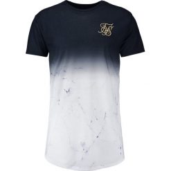 T-shirty męskie: SIKSILK MARBLE FADE CURVED HEM TEE Tshirt z nadrukiem black