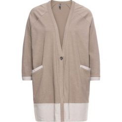 Kardigany damskie: Sweter rozpinany bonprix brunatny