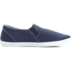 Tenisówki męskie: Granatowe Slip On Underline