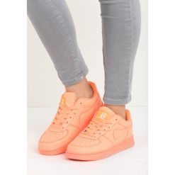 Pomarańczowe Neonowe Buty Sportowe Trini. Pomarańczowe buty sportowe damskie Born2be, bez wzorów, sportowe. Za 59,99 zł.