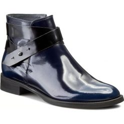 Botki GINO ROSSI - Nevia DBG554-G12-Y8Y8-5799-F Niebieski 59/99. Czarne botki damskie na obcasie marki Gino Rossi, z materiału. W wyprzedaży za 319,00 zł.