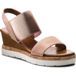 Sandały INUOVO - 9030 Blush. Różowe klapki damskie marki Inuovo, bez wzorów, ze skóry, bez obcasa, na obcasie. W wyprzedaży za 199,00 zł.