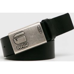 G-Star Raw - Pasek skórzany. Czarne paski męskie G-Star RAW, w paski, ze skóry, retro. W wyprzedaży za 219,90 zł.
