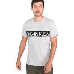 Calvin Klein Koszulka do spania Szary. Szare koszulki męskie Calvin Klein, s, bez wzorów, z bawełny, bez kołnierzyka, bez rękawów. Za 188,95 zł.