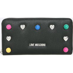 Love Moschino - Portfel. Czarne portfele damskie marki Love Moschino, z materiału. W wyprzedaży za 369,90 zł.