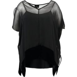 Bluzki damskie: Live Unlimited London HEM OVERLAY Bluzka black