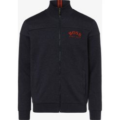 BOSS Athleisure - Męska bluza rozpinana, niebieski. Niebieskie bluzy męskie BOSS Athleisure, xl, z haftami, z bawełny, sportowe, bez kołnierzyka, bez rękawów, bez kaptura. Za 799,95 zł.