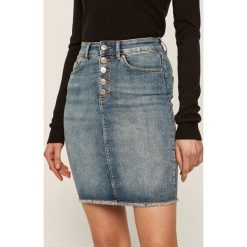 Only - Spódnica jeansowa. Niebieskie spódniczki damskie ONLY, na co dzień, s, bez wzorów, z elastanu, casualowe, z podwyższonym stanem, midi, ołówkowe. W wyprzedaży za 114,90 zł.