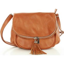 Listonoszka damska skórzana marco mazzini - agnese elegant brąz camel. Brązowe listonoszki damskie MAZZINI, w paski, ze skóry, eleganckie, zdobione, bez dodatków. W wyprzedaży za 259,90 zł.