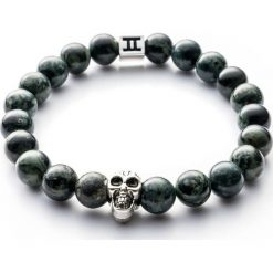 Bransoletki damskie: Bransoletka Gemini Classic Skull Green C3-G