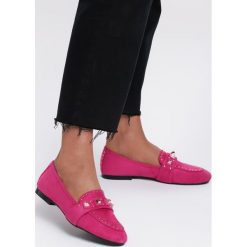 Fuksjowe Mokasyny All Together. Mokasyny damskie Renee, ze skóry. Za 59,99 zł.