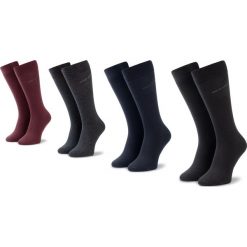 Zestaw 4 par wysokich skarpet męskich BOSS - 4P Rs GiftSet Uni Cc 50420240 962. Szare skarpetki męskie Boss, bez wzorów, z elastanu. Za 159,00 zł.