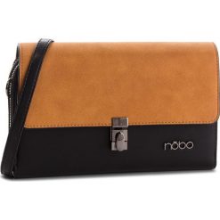 Torebka NOBO - NBAG-F2350-CM02 Czarny Z Żółtym. Pomarańczowe listonoszki damskie Nobo, bez wzorów, ze skóry ekologicznej, na ramię, bez dodatków. W wyprzedaży za 99,00 zł.