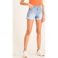 Szorty jeansowe G-Star Raw High Boyfriend D15812-8973-B378. Niebieskie szorty damskie G-Star RAW, bez wzorów, z bawełny, retro. W wyprzedaży za 229,00 zł.