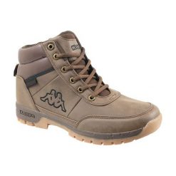 Kappa Bright Mid Light 242075-5050 43 Brązowe. Pomarańczowe buty zimowe sportowe męskie Kappa, na zimę, ze skóry, bez zapięcia. W wyprzedaży za 129,99 zł.