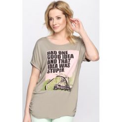 Bluzki damskie: Khaki Bluzka Had One