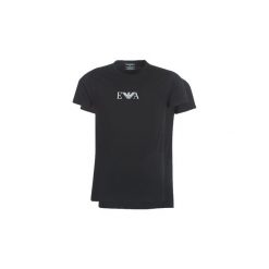 T-shirty z krótkim rękawem Emporio Armani CC715-111267-07320. Czarne t-shirty męskie Emporio Armani, s, bez wzorów, bez kołnierzyka, krótkie. Za 179,00 zł.