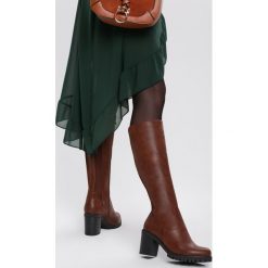 Camelowe Kozaki Leam. Brązowe kozaki damskie Renee, na co dzień, eleganckie, bez obcasa, na obcasie, bez zapięcia. Za 179,99 zł.