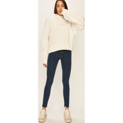 Answear - Bluza. Białe bluzy damskie ANSWEAR, s, bez wzorów, z elastanu, bez rękawów, bez kaptura. W wyprzedaży za 59,90 zł.