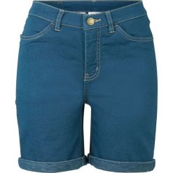 Bermudy dżinsowe jogger bonprix głęboki niebieski. Niebieskie jeansy damskie bonprix. Za 99,99 zł.