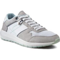 Półbuty WRANGLER - Freesbit Run Lady WL151561 White 51. Szare półbuty damskie marki Wrangler, bez wzorów, ze skóry, bez obcasa, na płaskiej podeszwie, bez zapięcia. W wyprzedaży za 199,00 zł.