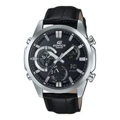Zegarek Casio Męski ERA-500L-1AER Edifice Termometr czarny. Czarne zegarki męskie CASIO. Za 1029,91 zł.
