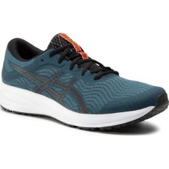 Buty ASICS - Patriot 12 1011A823 Magnetic Blue/Black 401. Niebieskie buty sportowe męskie Asics, ze skóry ekologicznej, bez zapięcia, do biegania. Za 229,00 zł.