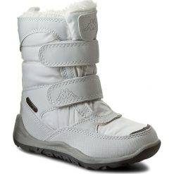 Śniegowce KAPPA - Tundra Tex Kids 260484K White 1010. Białe kozaki dziewczęce Kappa, bez zapięcia. W wyprzedaży za 129,00 zł.