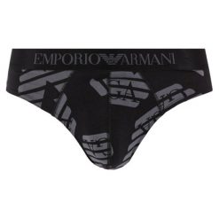Slipy Emporio Armani 110814 0P506 75920. Czarne slipy męskie Emporio Armani, m, bez wzorów, z elastanu. W wyprzedaży za 129,00 zł.