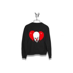 Bluza Klaun IT Męska. Czarne bluzy męskie marki Failfake, s, bez wzorów, bez kołnierzyka, bez rękawów, bez kaptura. Za 160,00 zł.