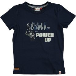 T-shirty chłopięce: Koszulka „Teo” w kolorze granatowym