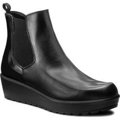 Botki TAMARIS - 1-25486-29 Blk/Blk Brush 035. Czarne buty zimowe damskie marki Tamaris, ze skóry ekologicznej, na obcasie. W wyprzedaży za 229,00 zł.