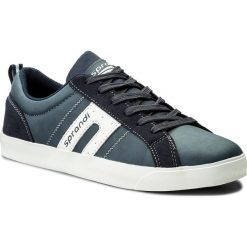 Sneakersy SPRANDI - MP40-7469Y Granatowy. Niebieskie sneakersy męskie Sprandi, na co dzień, bez wzorów, ze skóry ekologicznej, bez zapięcia. W wyprzedaży za 49,99 zł.