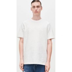 Melanżowy T-shirt - Kremowy. Białe t-shirty męskie Reserved, s, bez wzorów, bez kołnierzyka. W wyprzedaży za 39,99 zł.