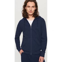 Rozpinana bluza z kapturem - Granatowy. Białe bluzy męskie rozpinane marki Reserved, l. Za 139,99 zł.