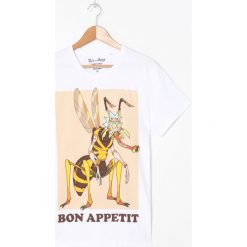 T-shirt z nadrukiem Rick and Morty - Biały. Białe t-shirty męskie House, s, z nadrukiem, bez kołnierzyka. Za 49,99 zł.