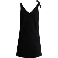 Sukienki: Noisy May Petite NMBELLA SHORT KNOT TIE DRESS Sukienka jeansowa black
