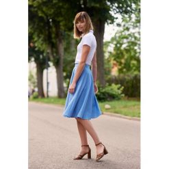 Spódnica Carissa oxford niebieska 32 niebieski. Niebieskie spódniczki damskie s, w paski, z bawełny. Za 237,00 zł.