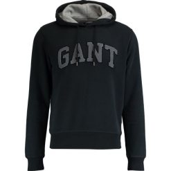 Kardigany męskie: GANT EMBRODERY HOODIE Bluza z kapturem black